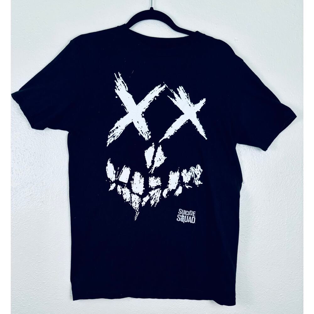Suicide Squad Crossed Out Graphic T-Shirt Mens Medium Black Goth Goblin